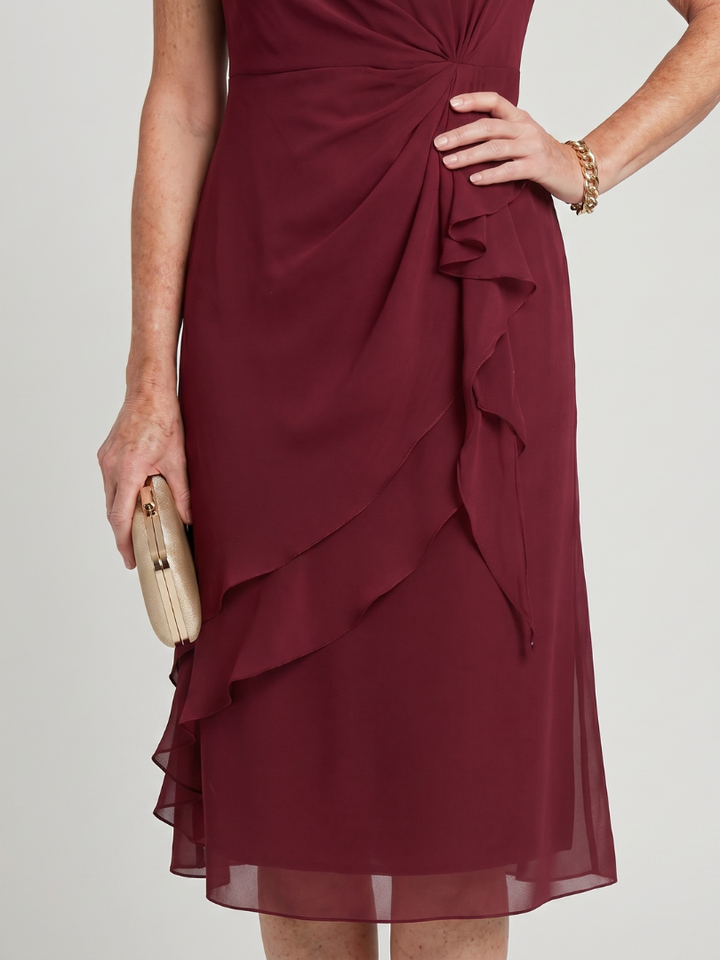 Sara™ | Elegant Draped Dress