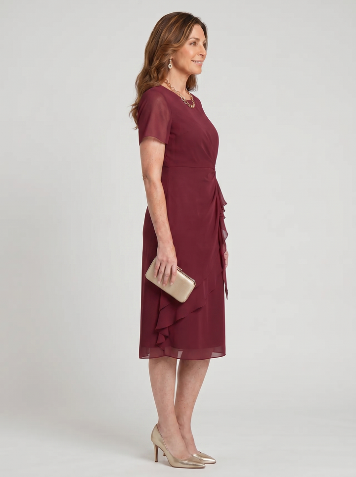 Sara™ | Elegant Draped Dress