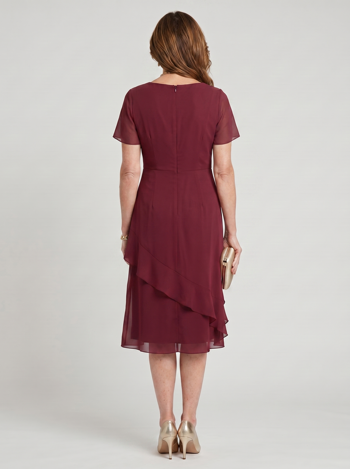 Sara™ | Elegant Draped Dress
