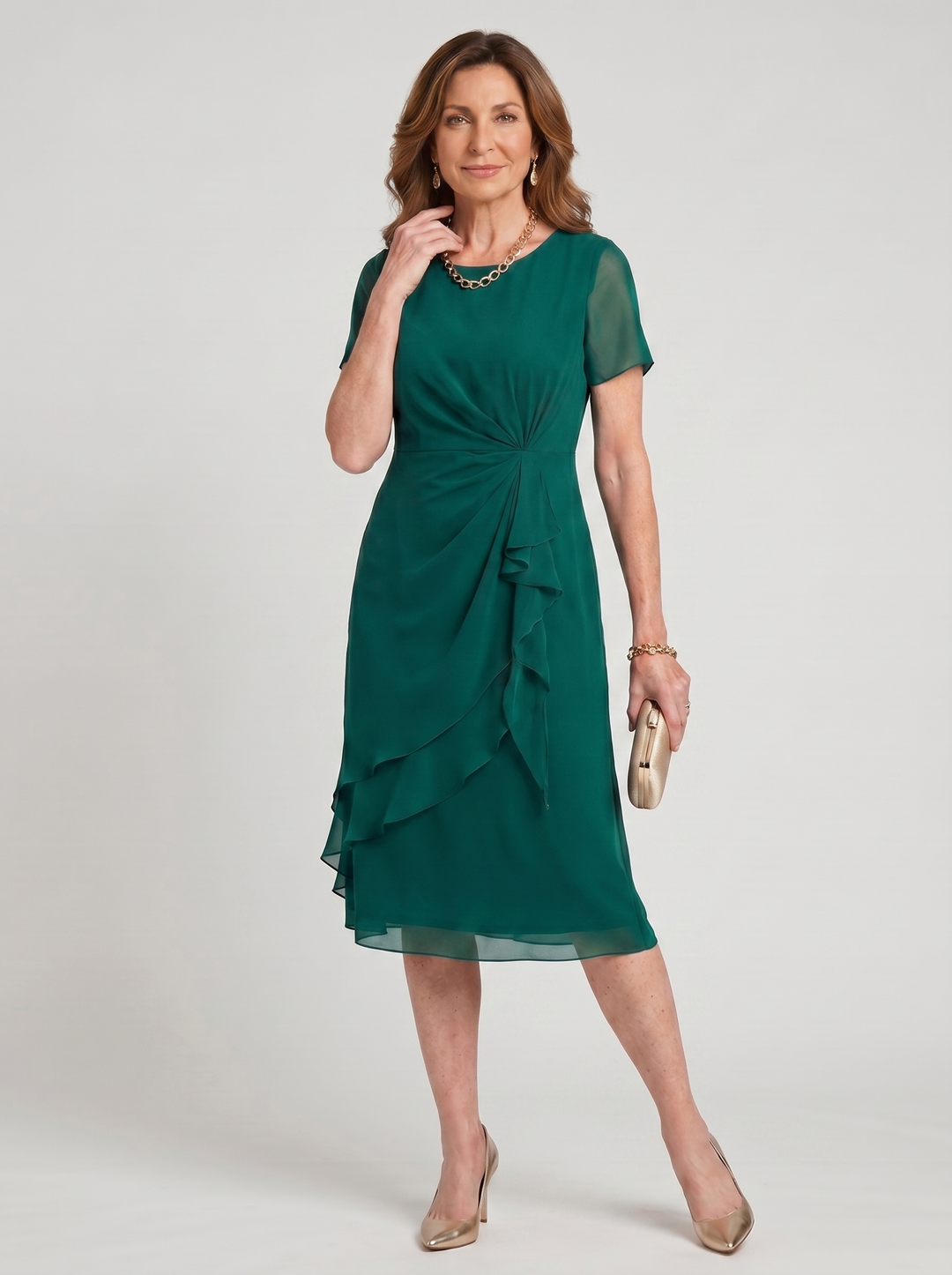 Sara™ | Elegant Draped Dress
