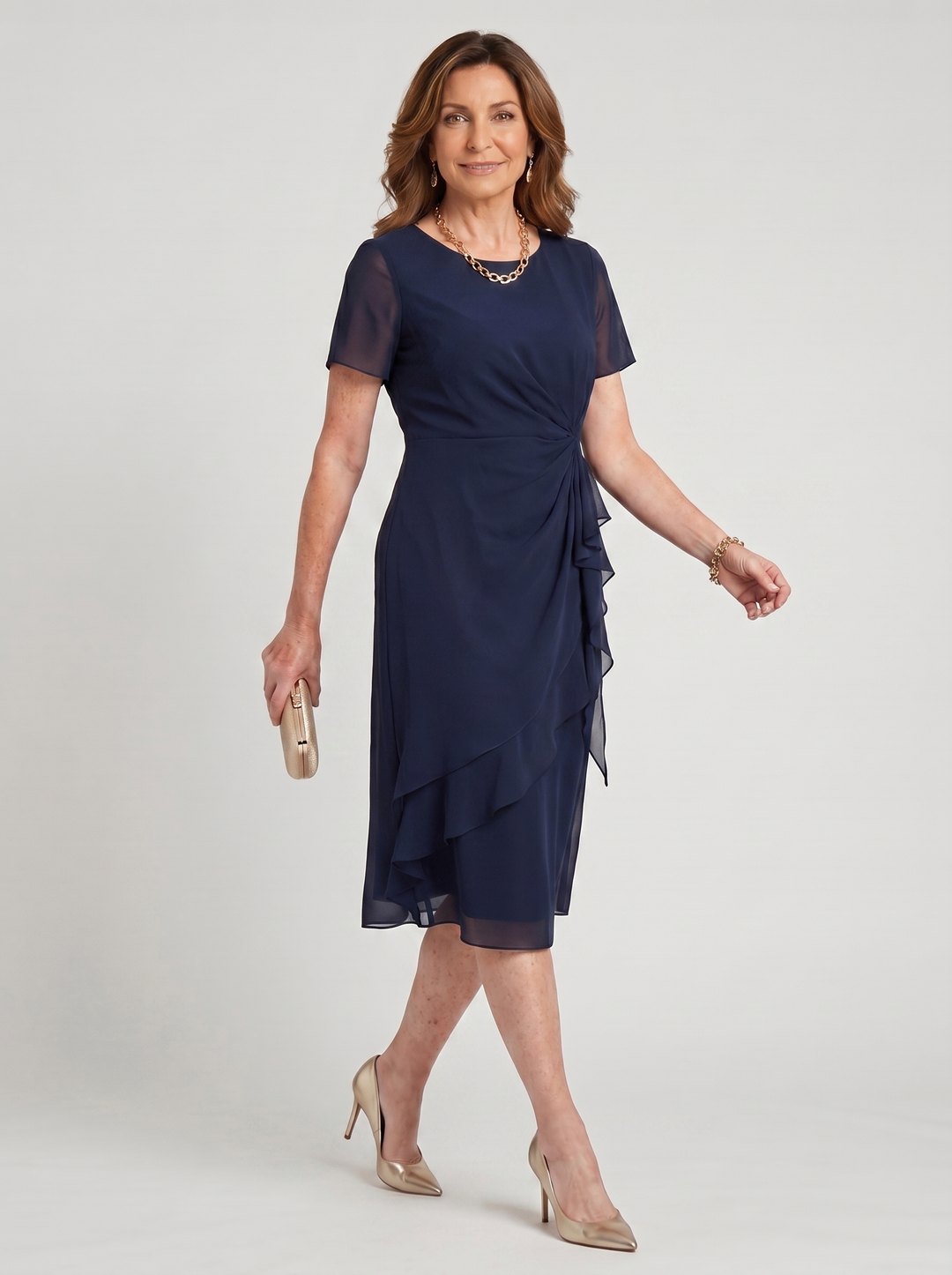 Sara™ | Elegant Draped Dress