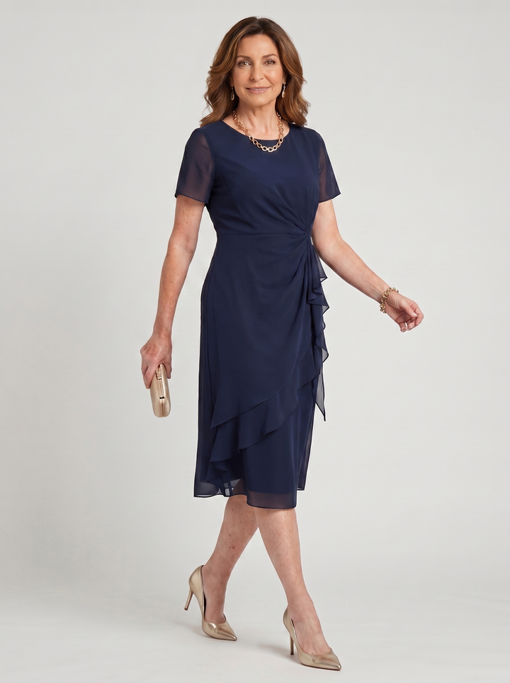 Sara™ | Elegant Draped Dress
