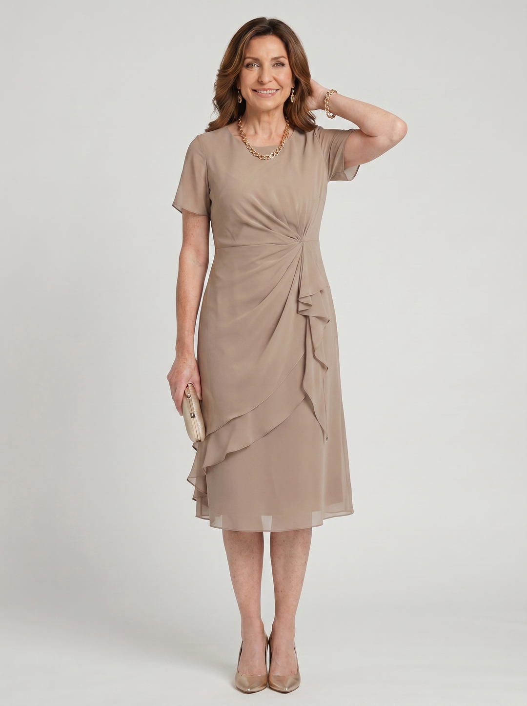 Sara™ | Elegant Draped Dress
