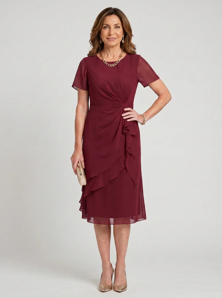 Sara™ | Elegant Draped Dress